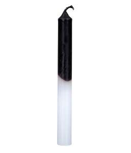 CANDELA BASE BIANCA TOP NERO