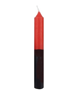 CANDELA BASE NERA TOP ROSSO